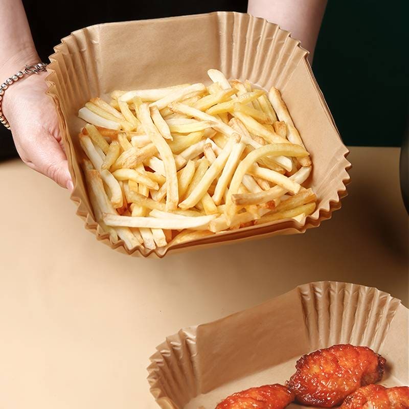 50 Pcs Air Fryer Plates, Kitchen Baking Greaseproof Paper, Oil Absorbing Paper for Household, Barbecue Plate Food Oven Kitchen Pan Pad, Non-Stick Unbleached Air Fryer Parchment Paper Liner, Disposable Parchment Paper Set 50 Pcs Air Fryer Plates, Kitchen Baking Greaseproof Paper, Oil Absorbing Paper for Household, Barbecue Plate Food Oven Kitchen Pan Pad, Non-Stick Unbleached Air Fryer Parchment Paper Liner, Disposable Parchment Paper Set